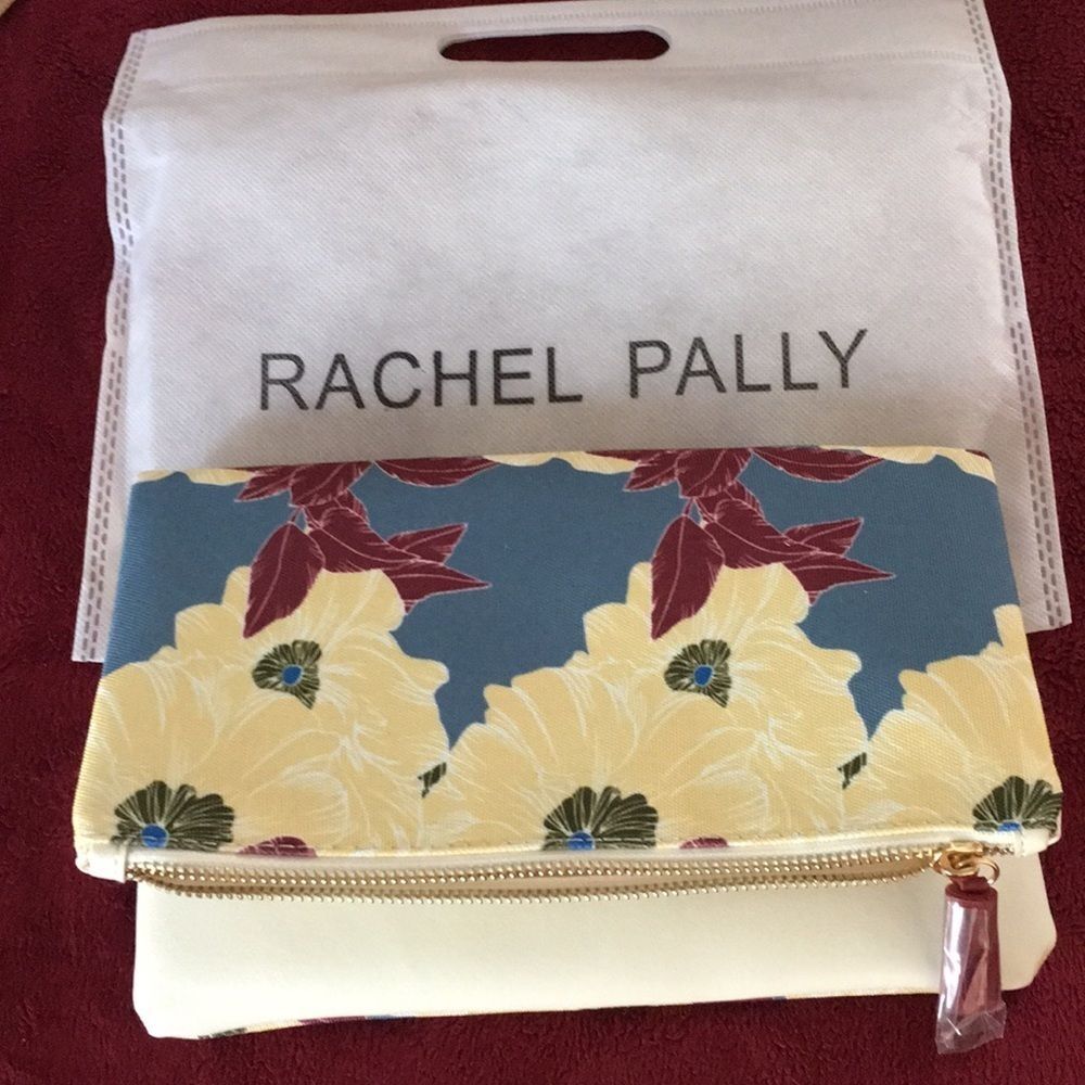 Rachel Pally BLOOM Floral Reversible Clutch. NEW. Comes With Dust bag